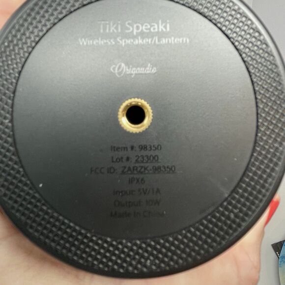 Hard Rock Hotel Casino Tulsa Tiki Speaki Wireless Bluetooth Speaker w/Stake NEW - Picture 10 of 13